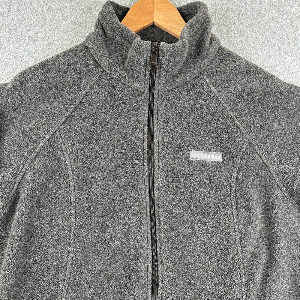 Columbia Jacket Womens L Benton Springs Gray Fleece Full Zip WL6439